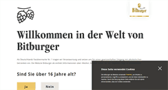 Desktop Screenshot of bitburger.de