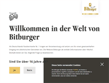 Tablet Screenshot of bitburger.de